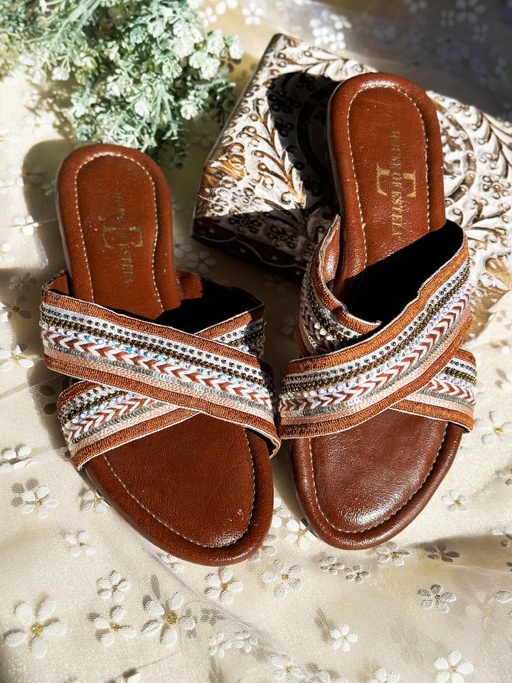 Aroha Tan Sandal Flats