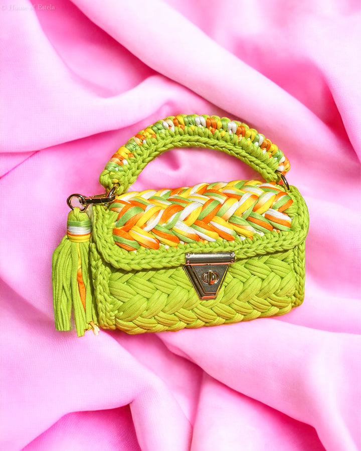 Fiesta Lime Green Crochet Bag