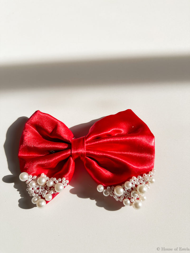 Pearl Hair Bows