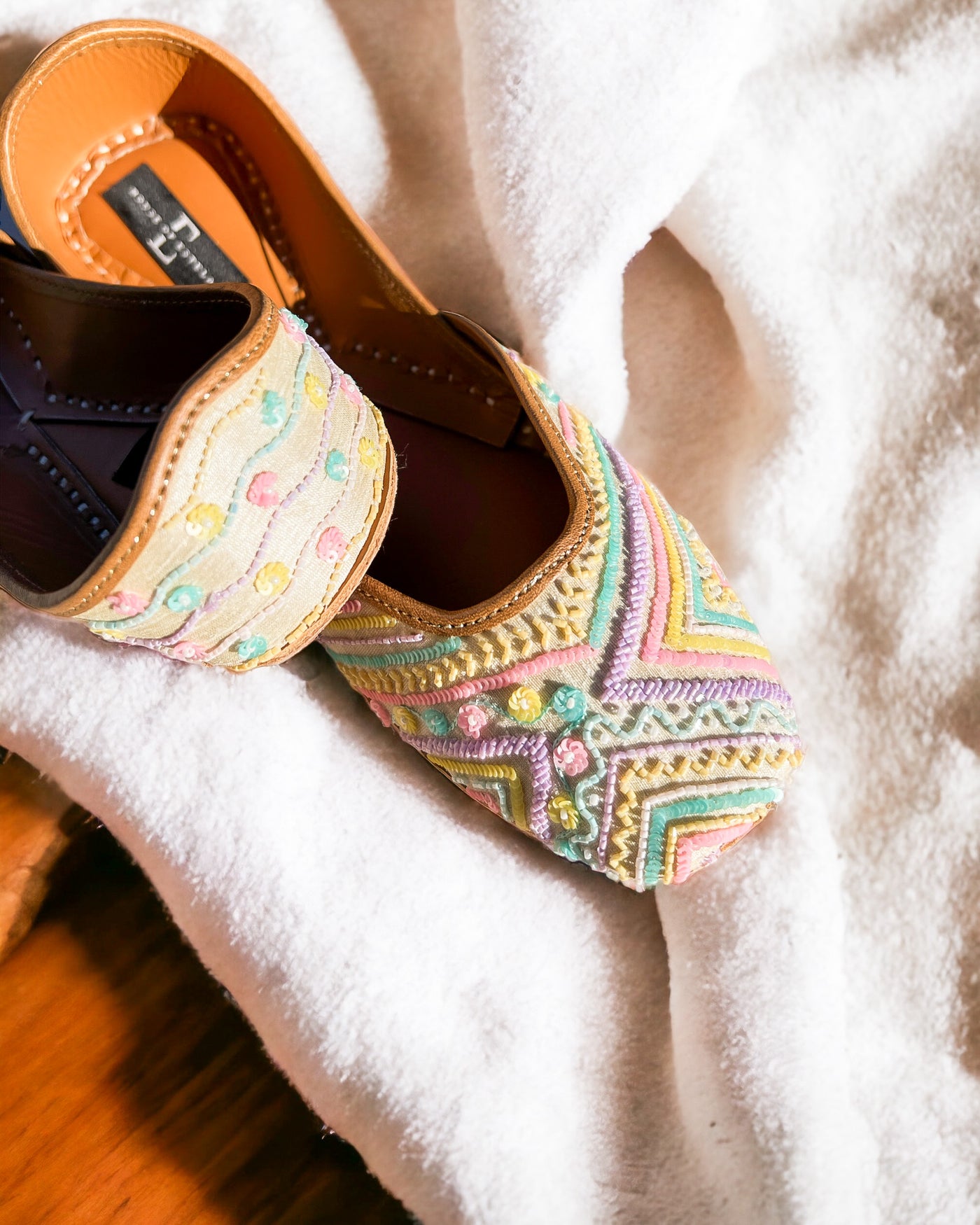Fairydust Pastel Cream Jutti