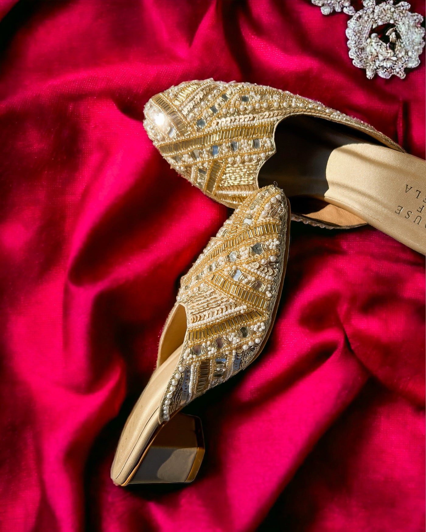 Sparkle Block Heel