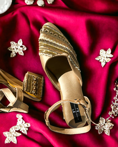 Magical Golden Pump Heels